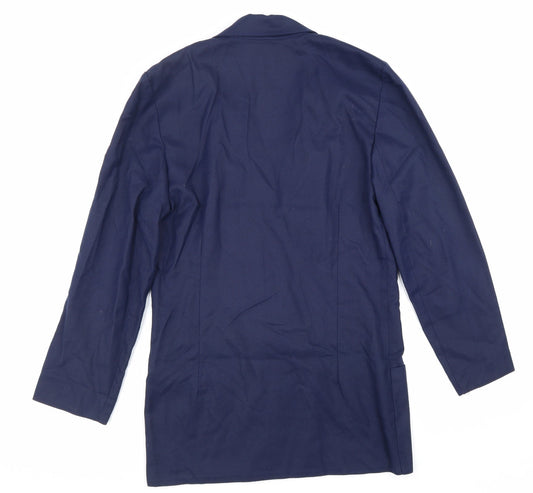 Top Notch Womens Blue Polyester Jacket Suit Jacket Size 6
