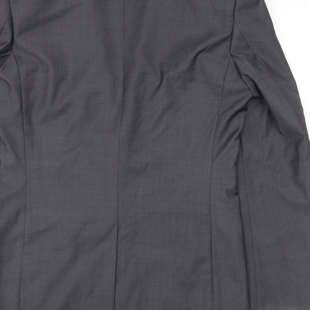 Marks and Spencer Mens Grey Wool Jacket Suit Jacket Size 36