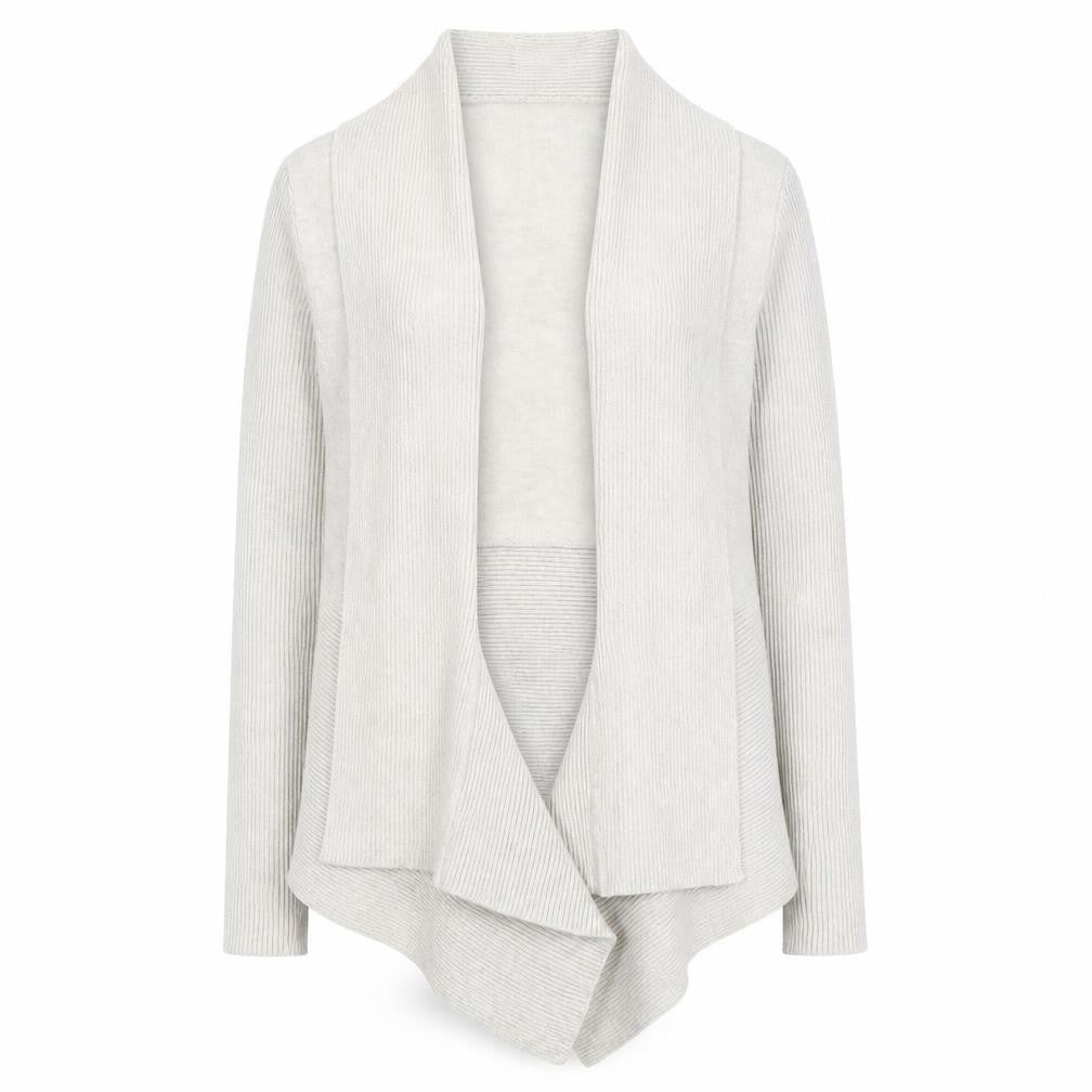 Verve Ami Womens Beige V-Neck Viscose Cardigan Jumper Size M