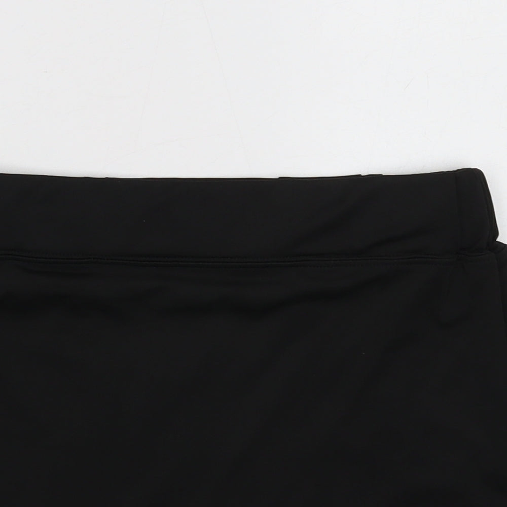 Nearskin Womens Black Polyester A-Line Skirt Size S