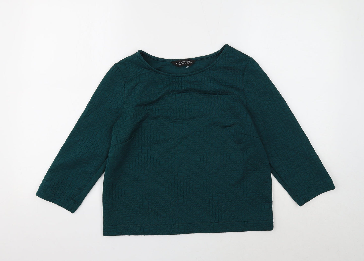 Dorothy Perkins Womens Green Polyester Pullover Sweatshirt Size 10 Pullover