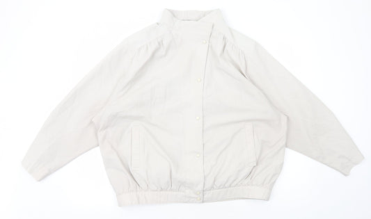 St Michaels Womens Ivory Jacket Size 16 Snap