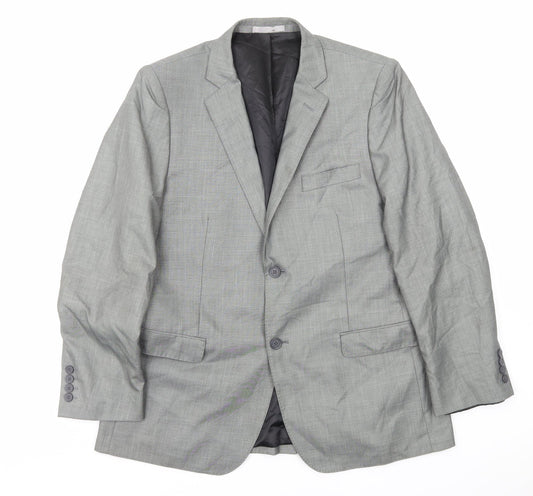 Butle and Webb Mens Grey Polyester Jacket Suit Jacket Size L