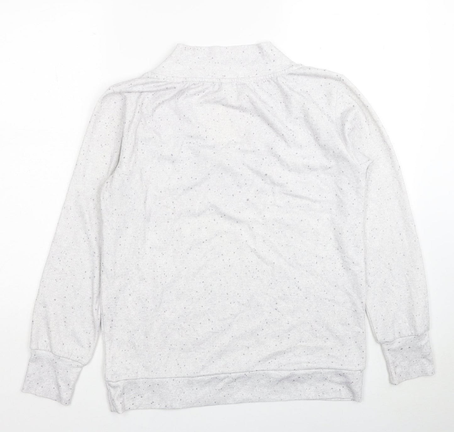 Exclusive Womens Grey V-Neck Polyester Pullover Jumper Size M