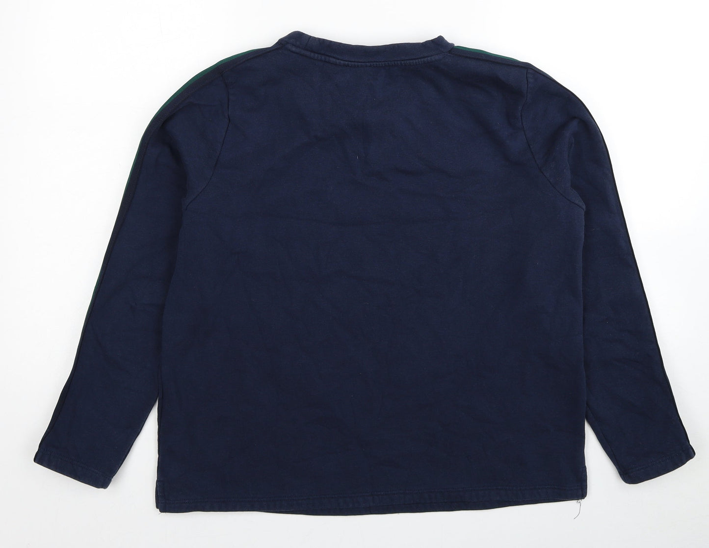 Marks and Spencer Womens Blue Cotton Pullover Sweatshirt Size 8 Pullover