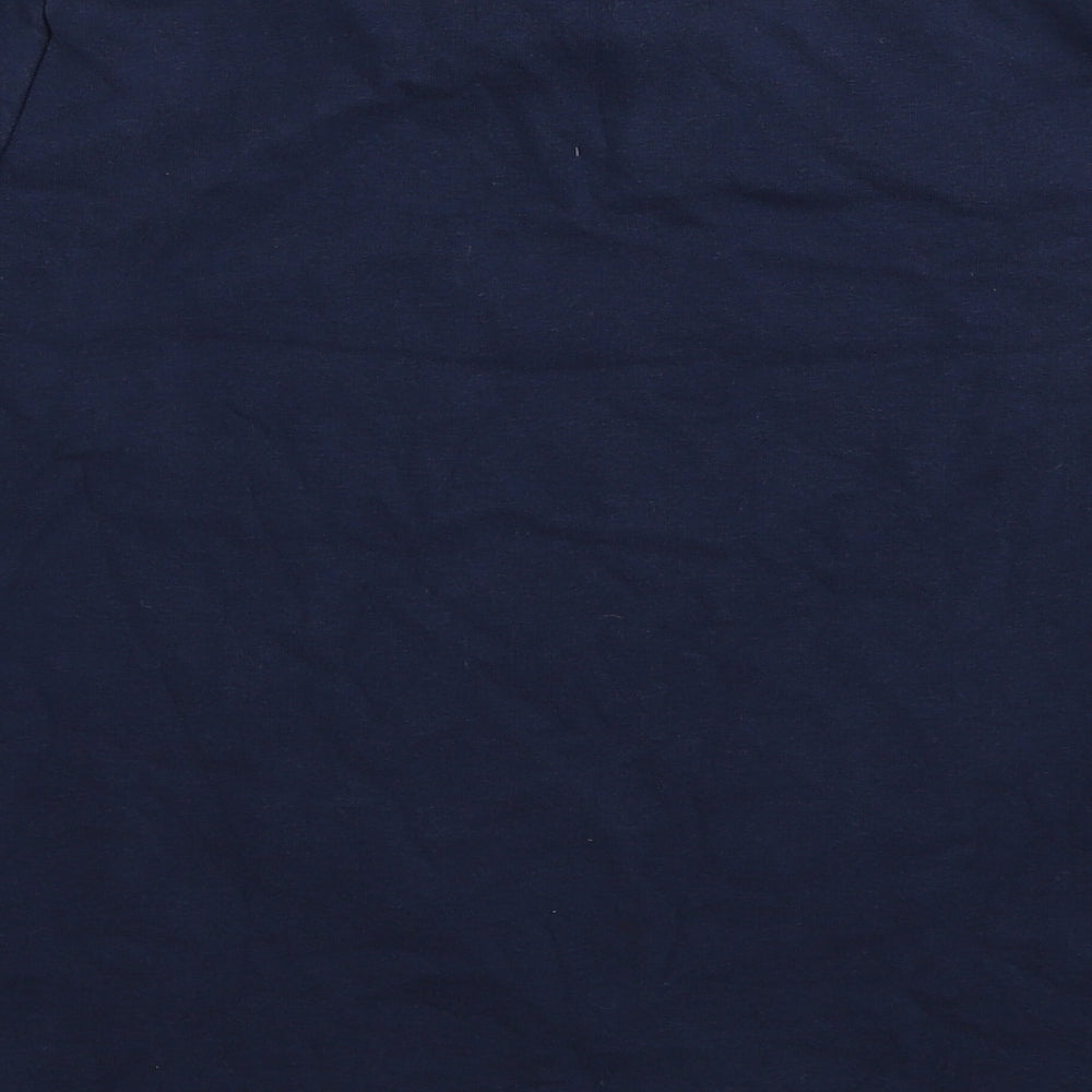 Marks and Spencer Womens Blue Cotton Pullover Sweatshirt Size 8 Pullover
