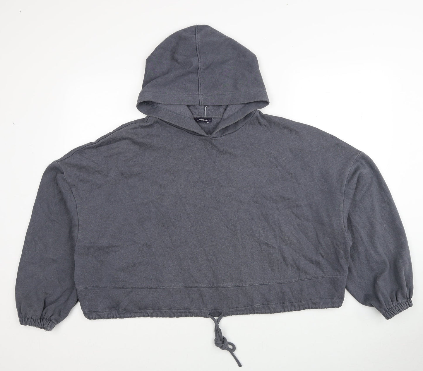 Marks and Spencer Womens Grey Cotton Pullover Sweatshirt Size 14 Pullover