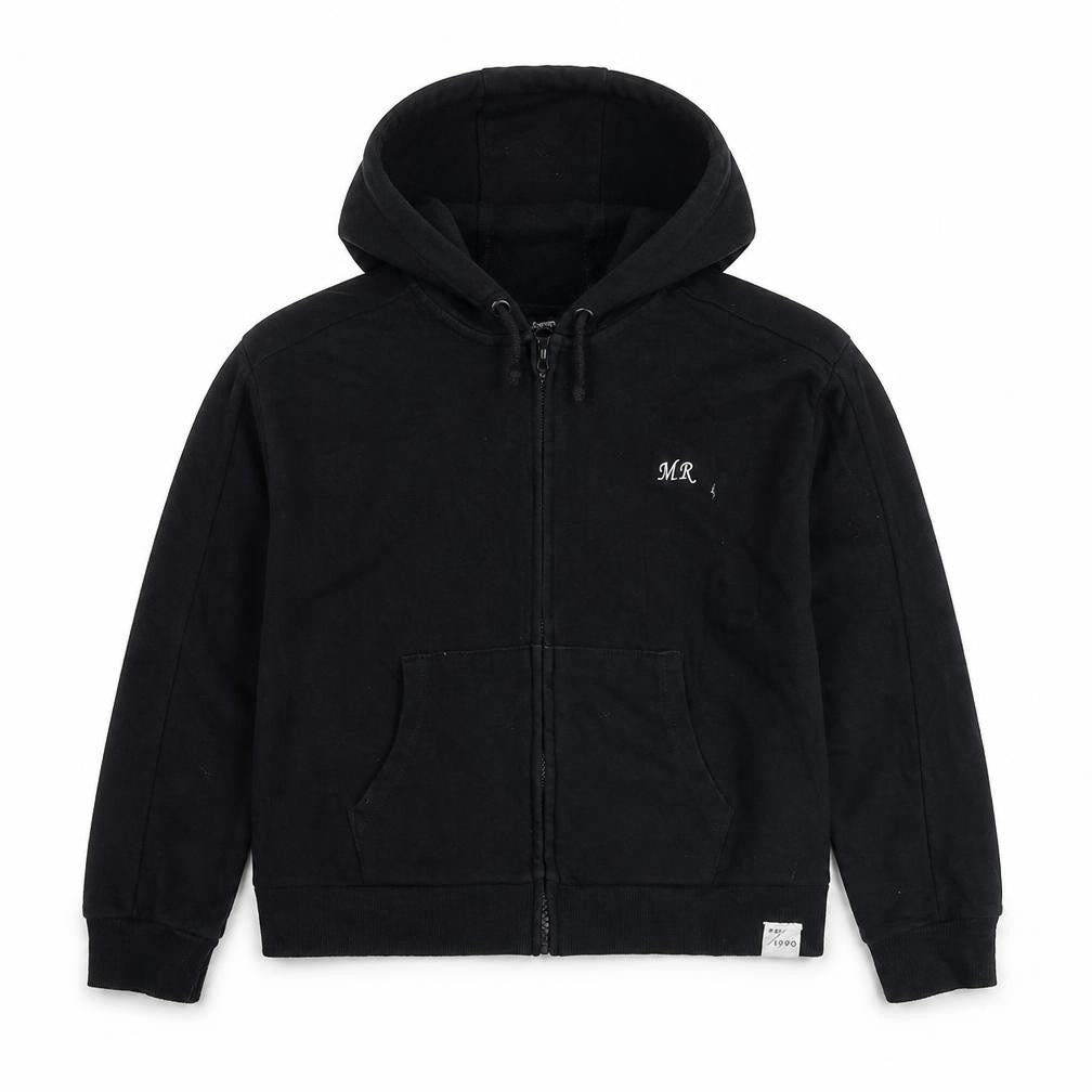 George Boys Black Cotton Full Zip Hoodie Size 9-10 Years Zip