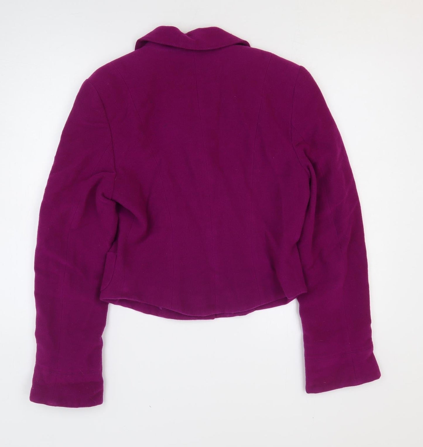 Nic Janik Womens Purple Jacket Size 10 Button