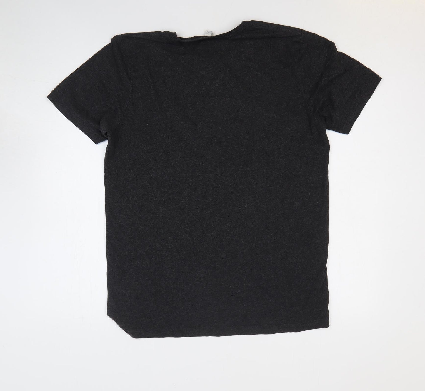 Bella + Canvas Womens Grey Polyester Basic T-Shirt Size L Round Neck