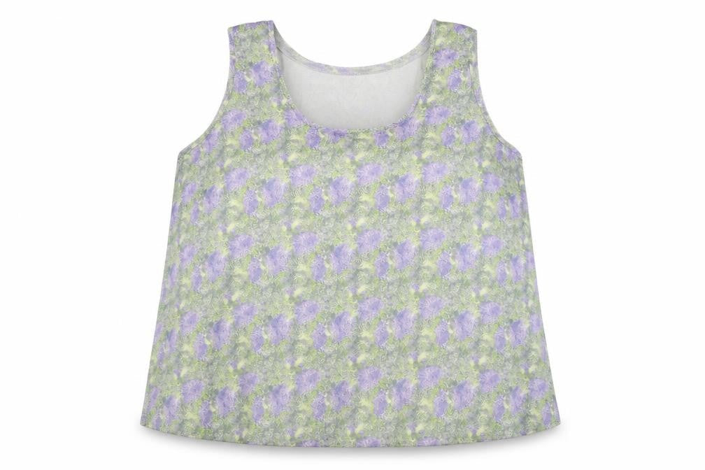 Marks and Spencer Womens Multicoloured Floral Polyester Basic Tank Size 20 Round Neck