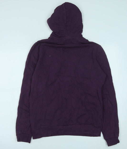 ASOS Mens Purple Polyester Pullover Hoodie Size S