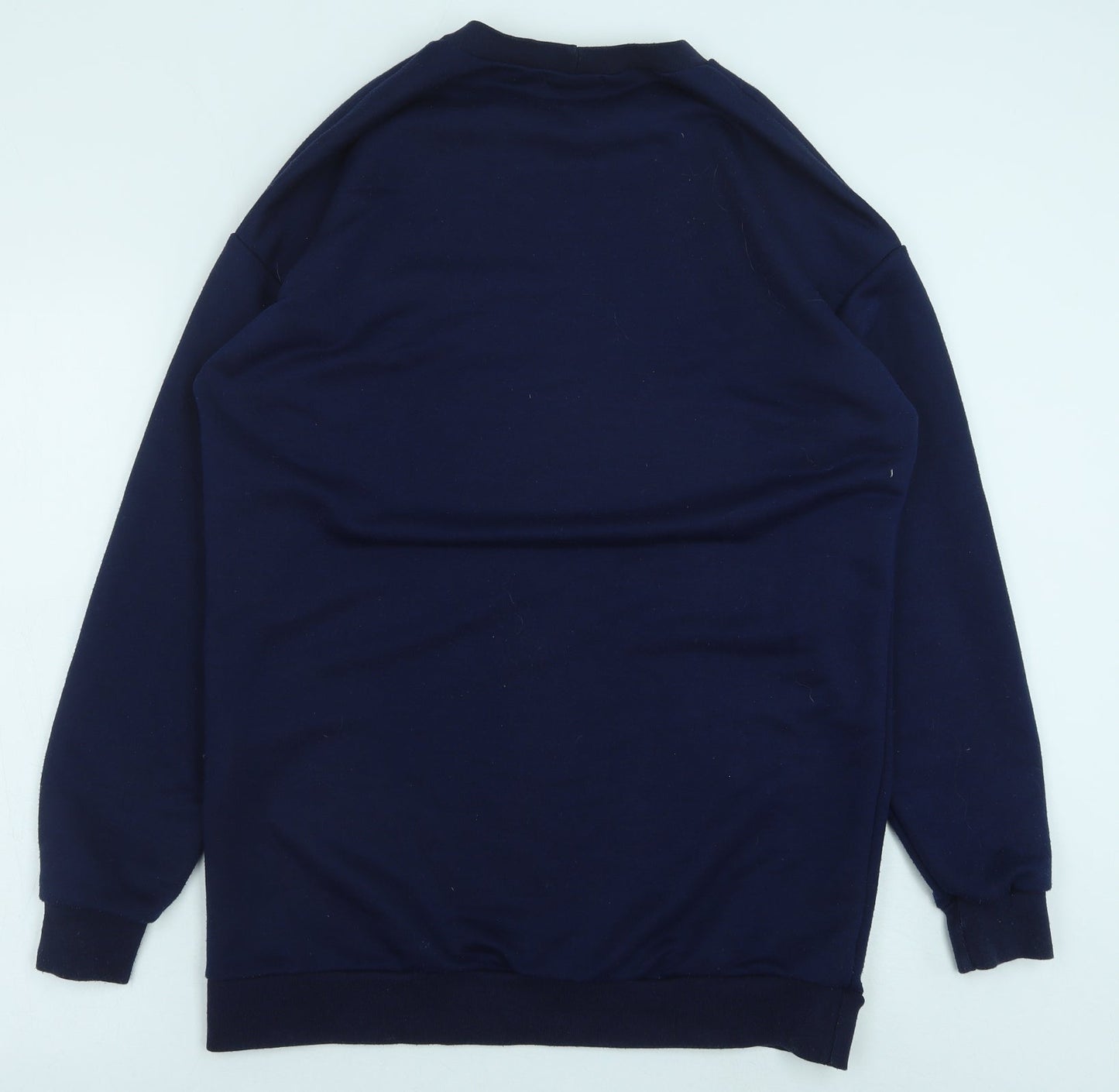PRETTYLITTLETHING Womens Blue Polyester Pullover Sweatshirt Size 8 Pullover - California, Tunic