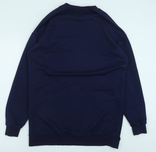 PRETTYLITTLETHING Womens Blue Polyester Pullover Sweatshirt Size 8 Pullover - California, Tunic