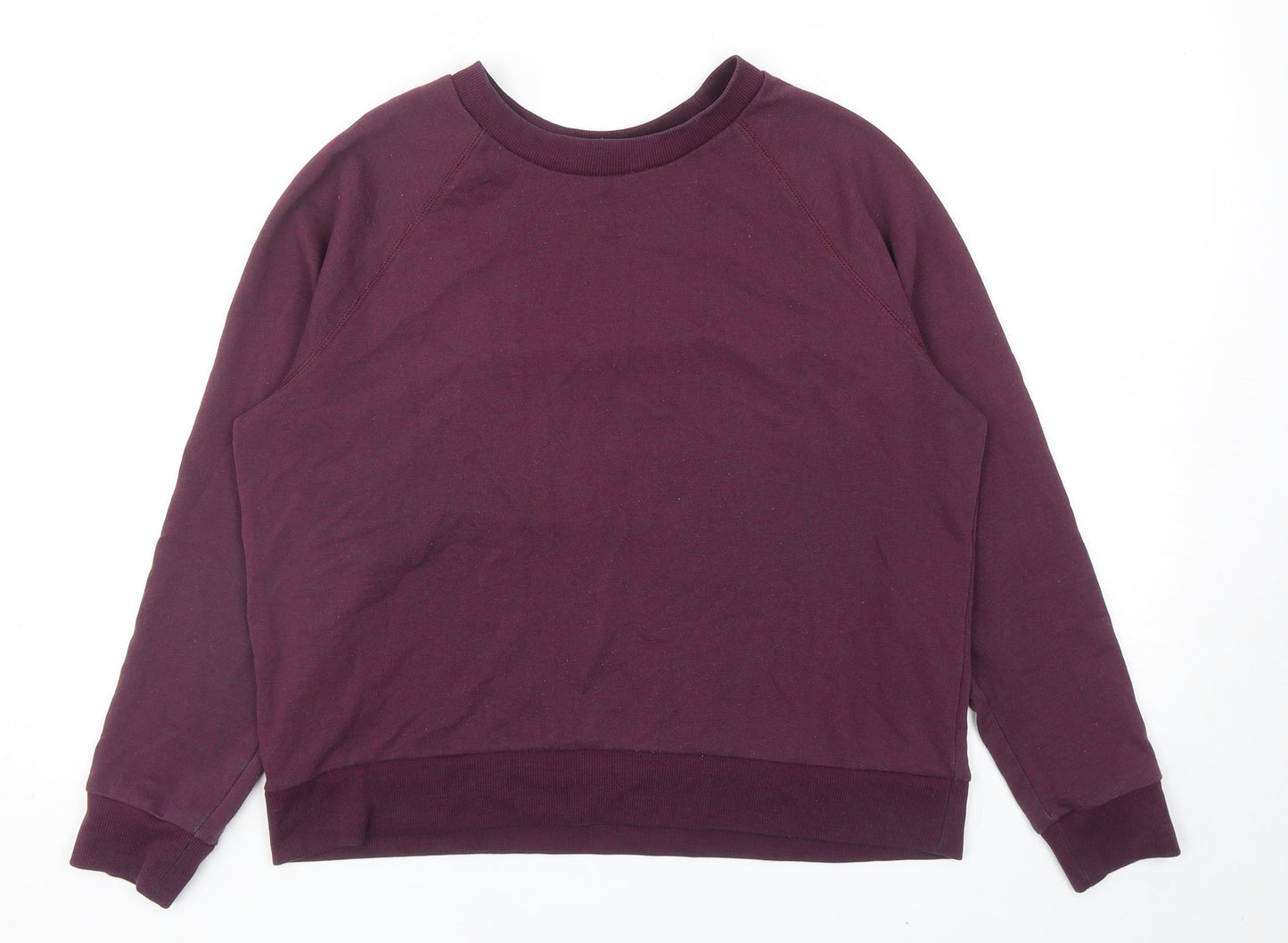 Divided by H&M Womens Purple Polyester Pullover Sweatshirt Size L Pullover