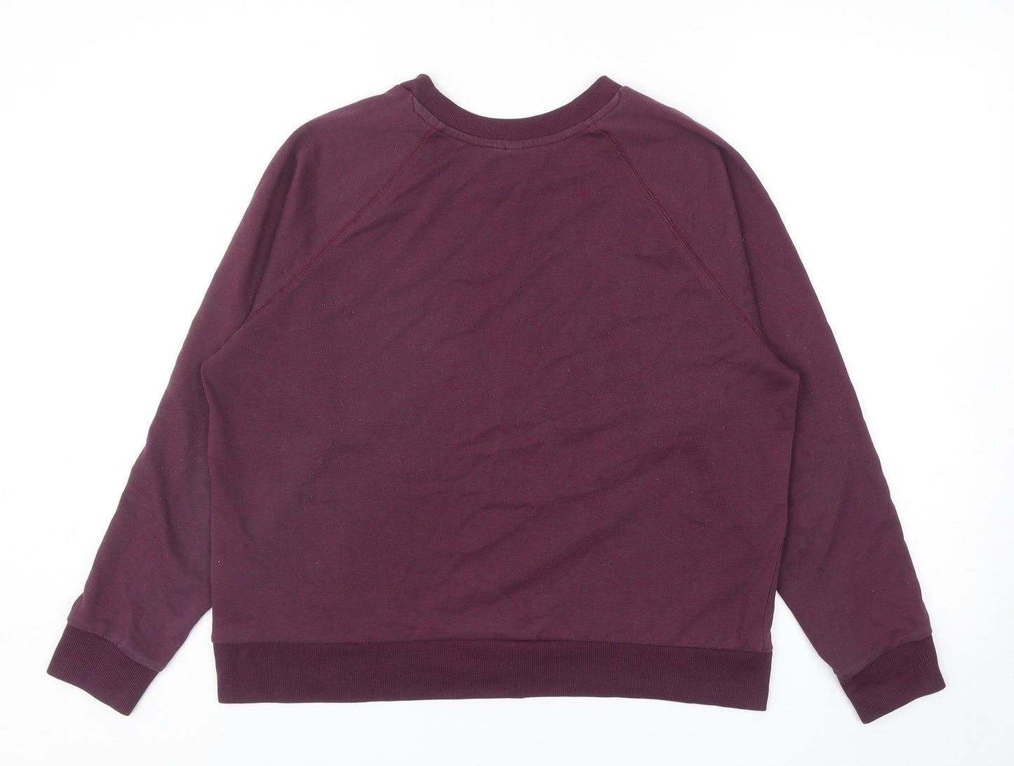 Divided by H&M Womens Purple Polyester Pullover Sweatshirt Size L Pullover