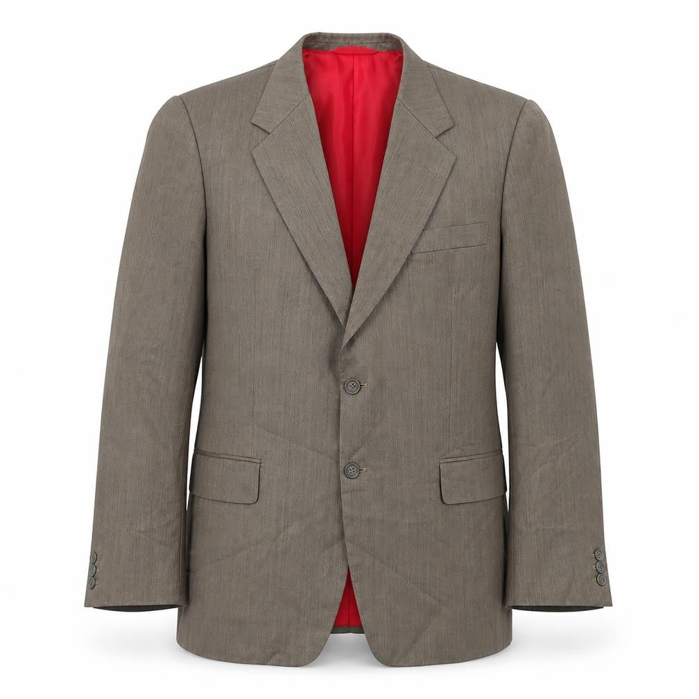 Dino Mens Brown Polyester Jacket Blazer Size M