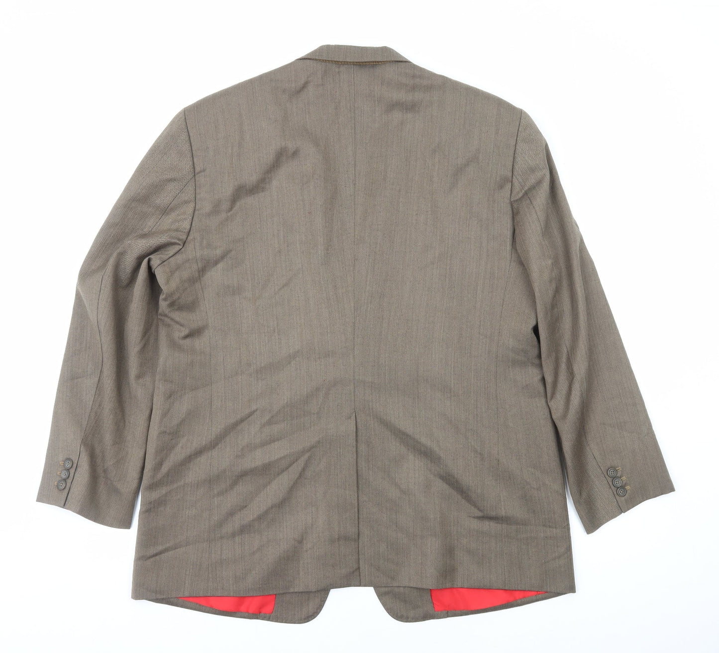 Dino Mens Brown Polyester Jacket Blazer Size M