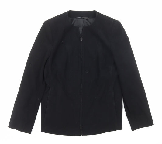 BHS Womens Black Jacket Size 12 Zip