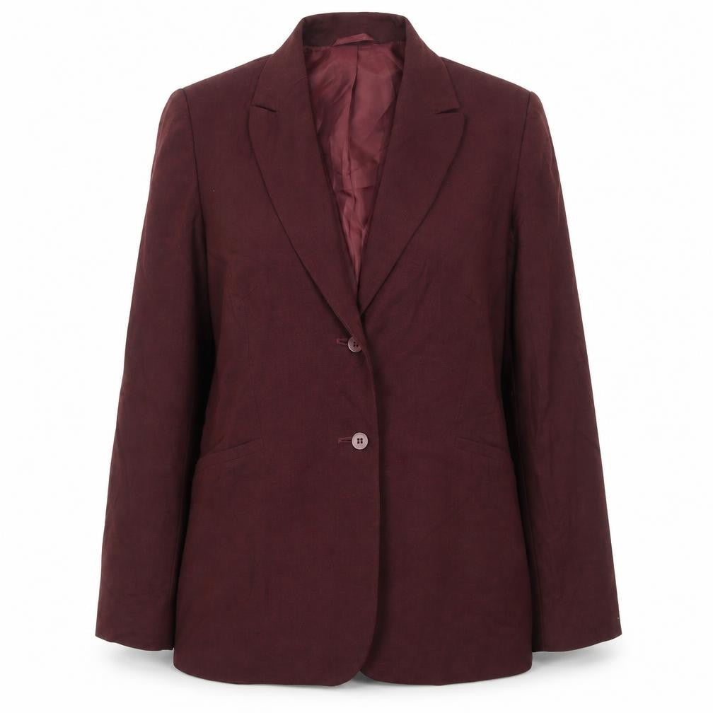 NEXT Womens Red Polyester Jacket Suit Jacket Size 12