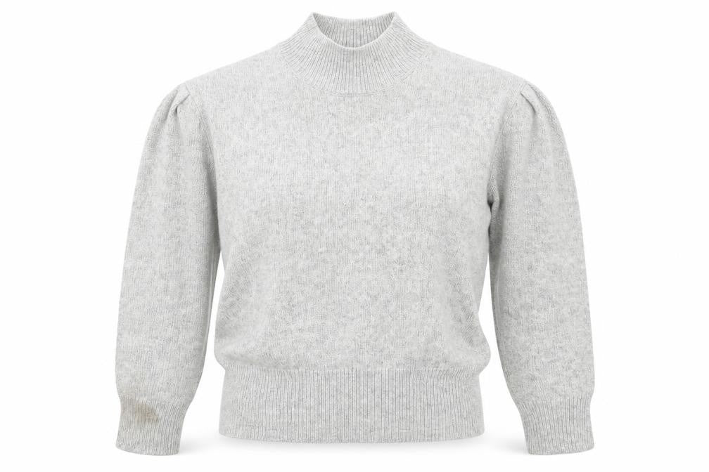 Marks and Spencer Womens Grey High Neck Acrylic Pullover Jumper Size S