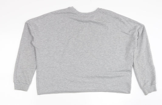 Disney Womens Grey Polyester Pullover Sweatshirt Size 4 Pullover - Eeyore Slogan