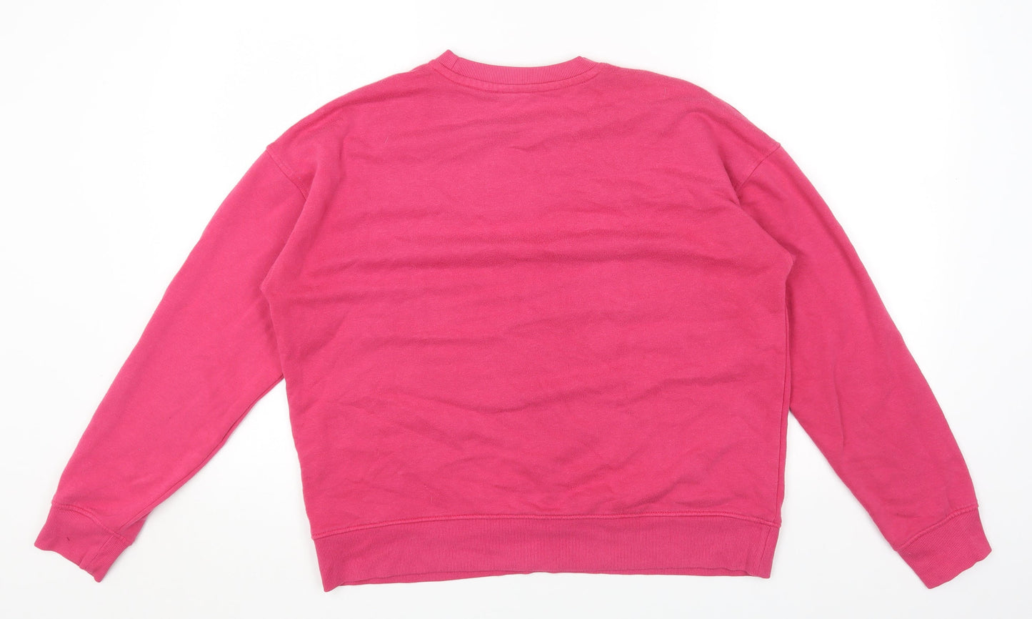 Primark Womens Pink Cotton Pullover Sweatshirt Size S Pullover