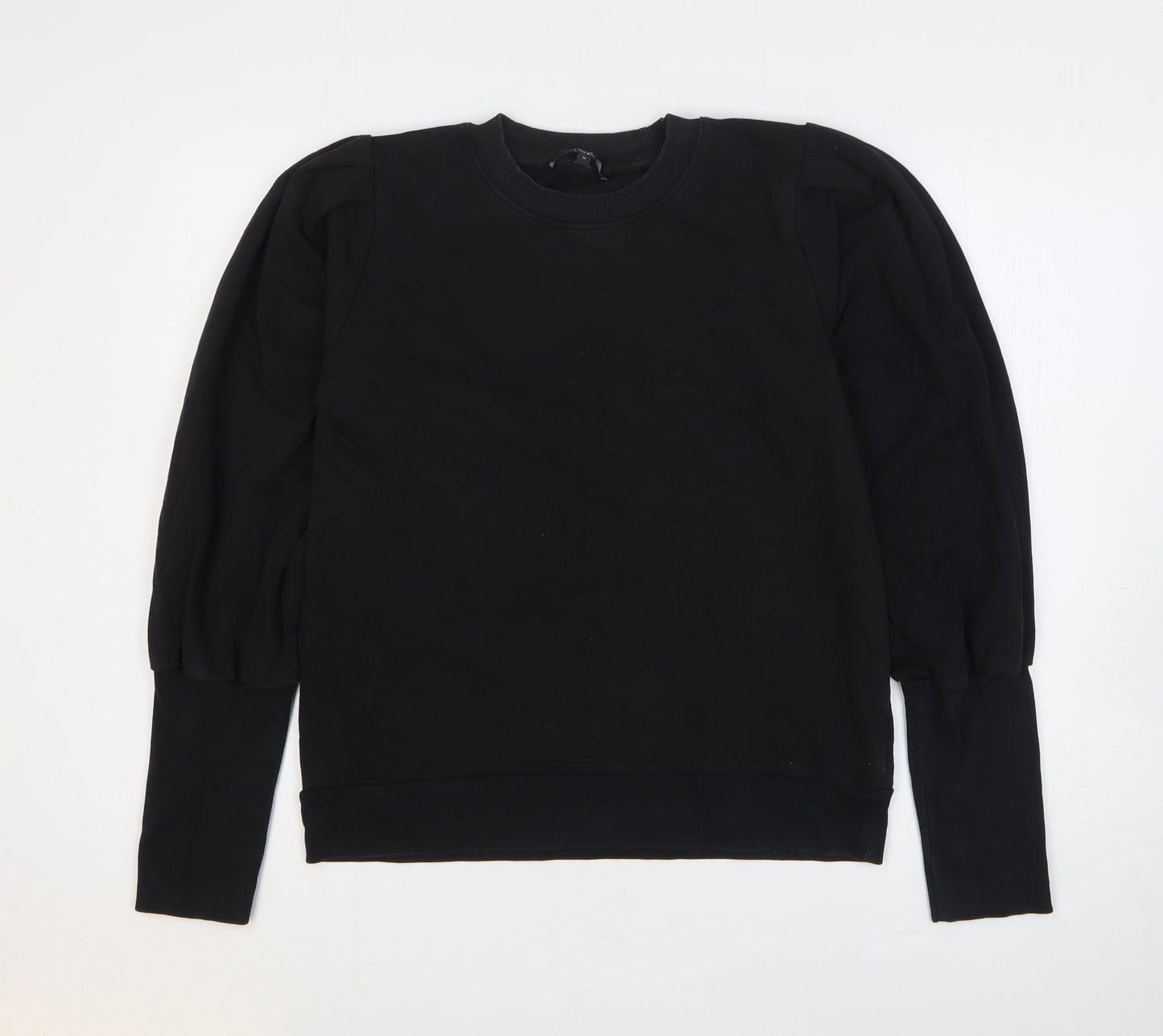 NEXT Womens Black Cotton Pullover Sweatshirt Size M Pullover