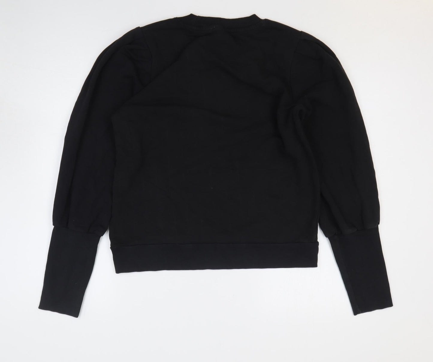 NEXT Womens Black Cotton Pullover Sweatshirt Size M Pullover