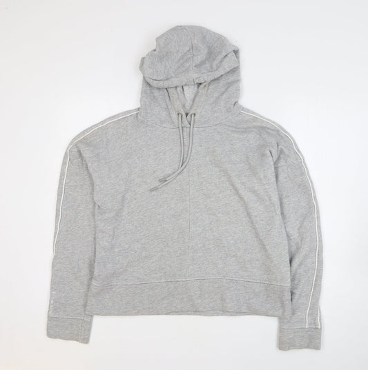 Jack Wills Womens Grey Cotton Pullover Hoodie Size 12 Pullover