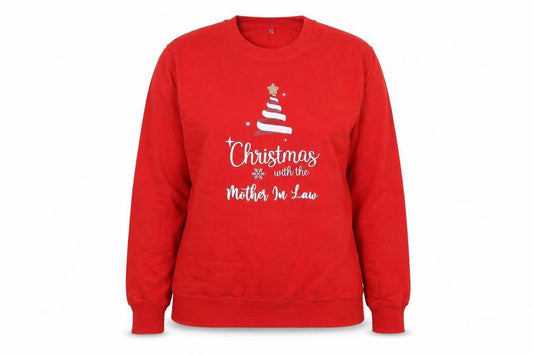 Preworn Womens Red Cotton Pullover Sweatshirt Size S Pullover - Christmas with the Mother-in-Law