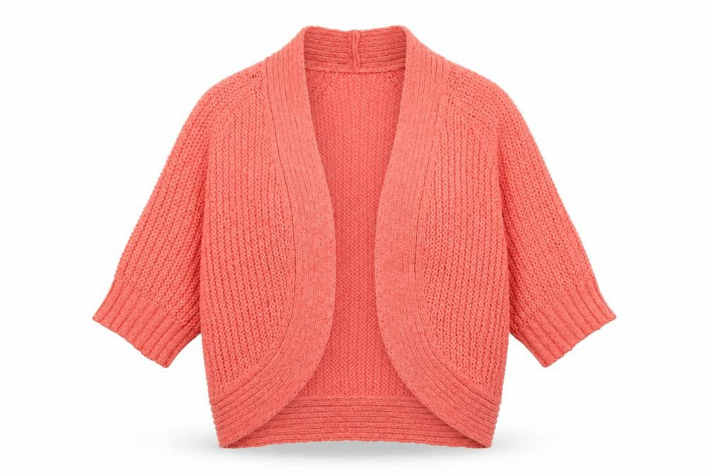 Episode Womens Pink V-Neck Cotton Cardigan Jumper Size S