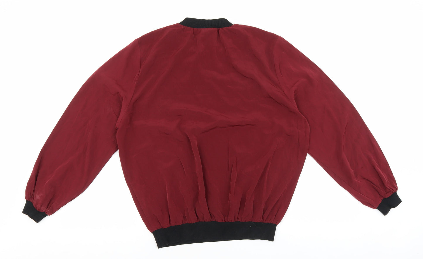 ASOS Womens Red Round Neck Polyester Pullover Jumper Size 8