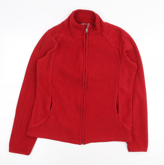 Marks and Spencer Womens Red Jacket Size 12 Zip