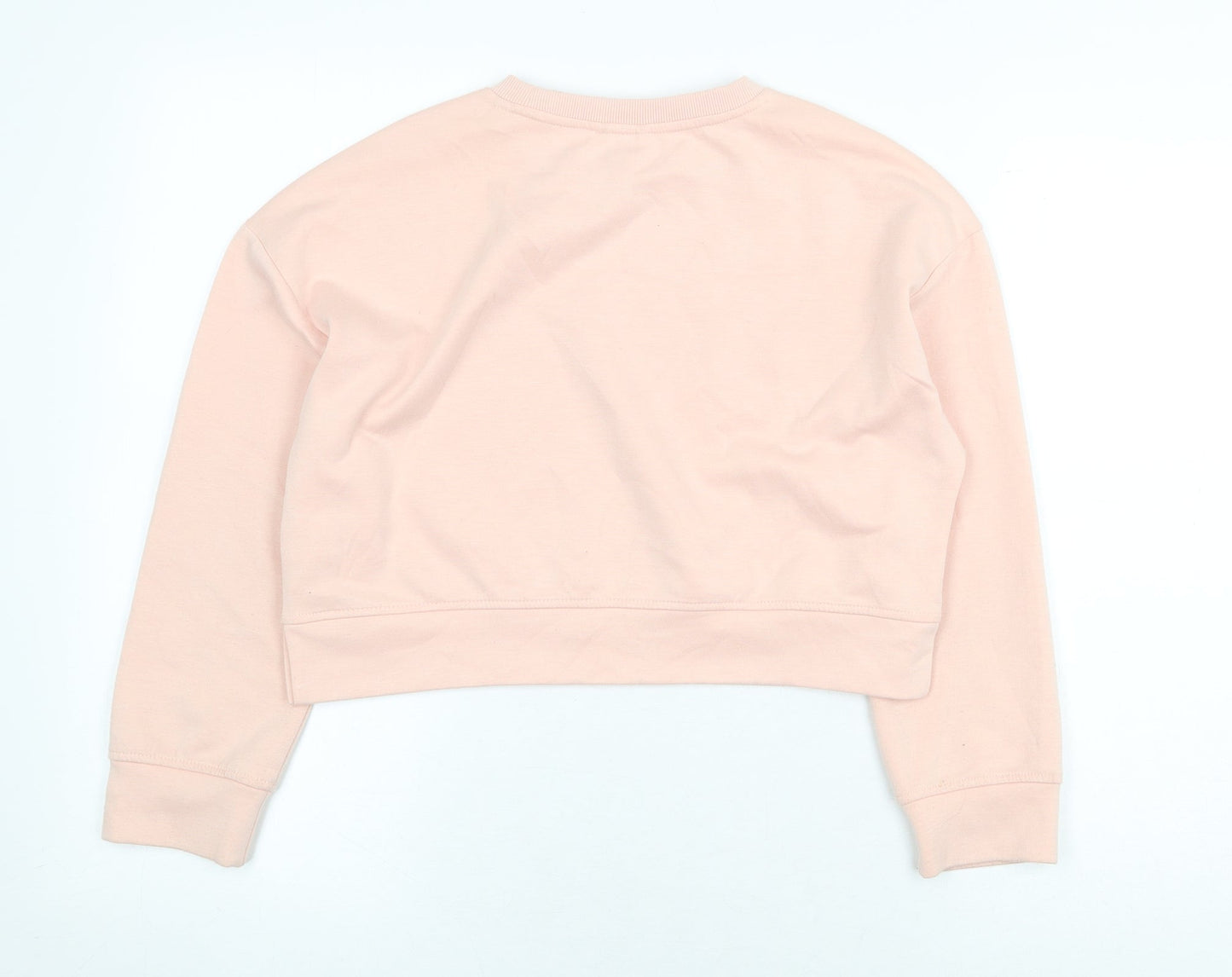 Zara Girls Pink Polyester Pullover Sweatshirt Size 11-12 Years Pullover - Keep Active