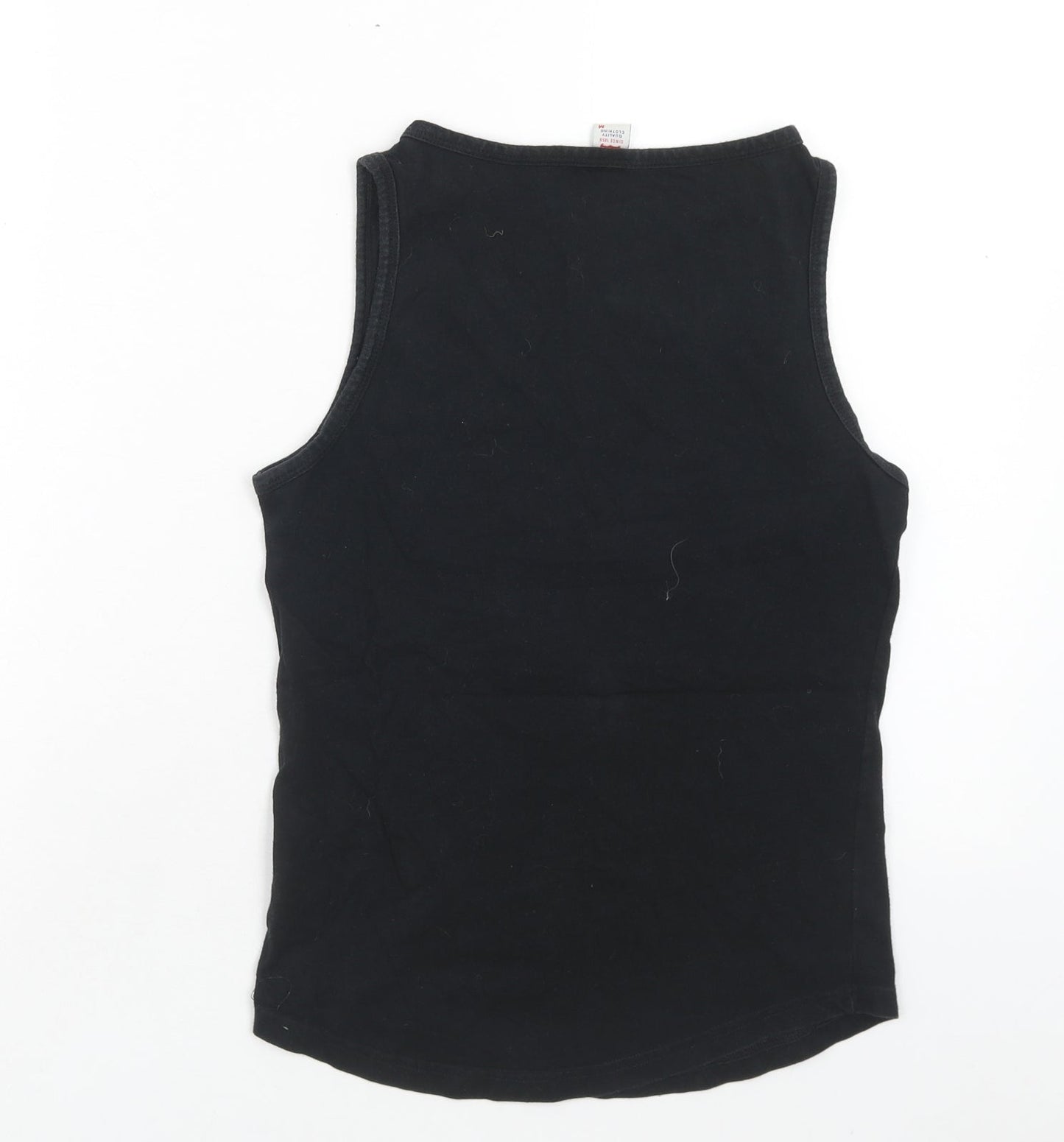 Signature by Levi Strauss & Co. Boys Black Cotton Basic Tank Size M Round Neck Pullover