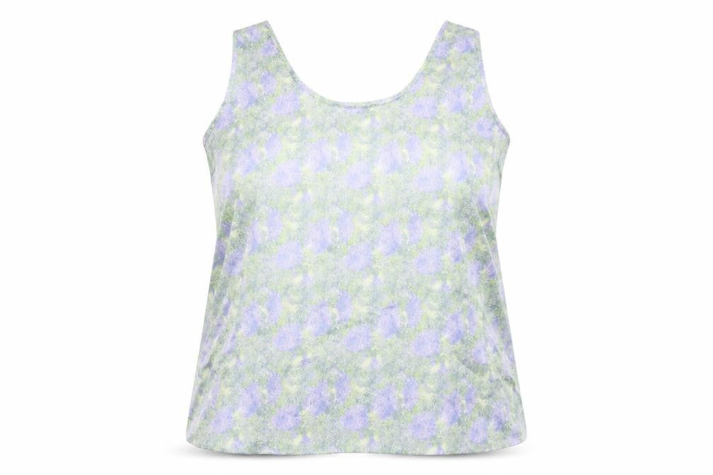 Marks and Spencer Womens Multicoloured Geometric Polyester Basic Blouse Size 14 Scoop Neck