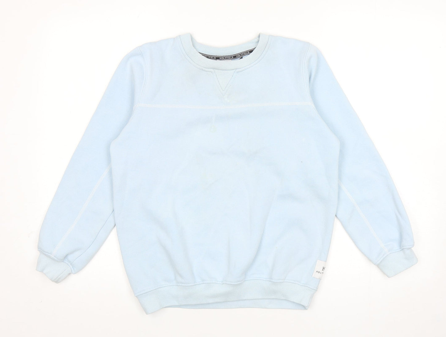 Holyfield Girls Blue Cotton Pullover Sweatshirt Size S Pullover