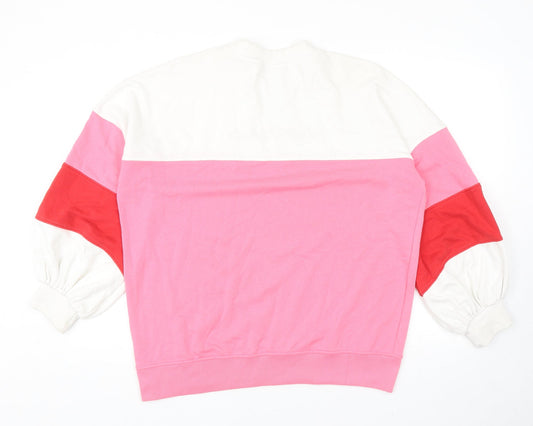 Missguided Womens Purple Colourblock Polyester Pullover Sweatshirt Size 8 Pullover - Honey Bunny