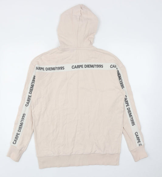 River Island Womens Pink Cotton Pullover Hoodie Size XS Pullover - Carpe Diem