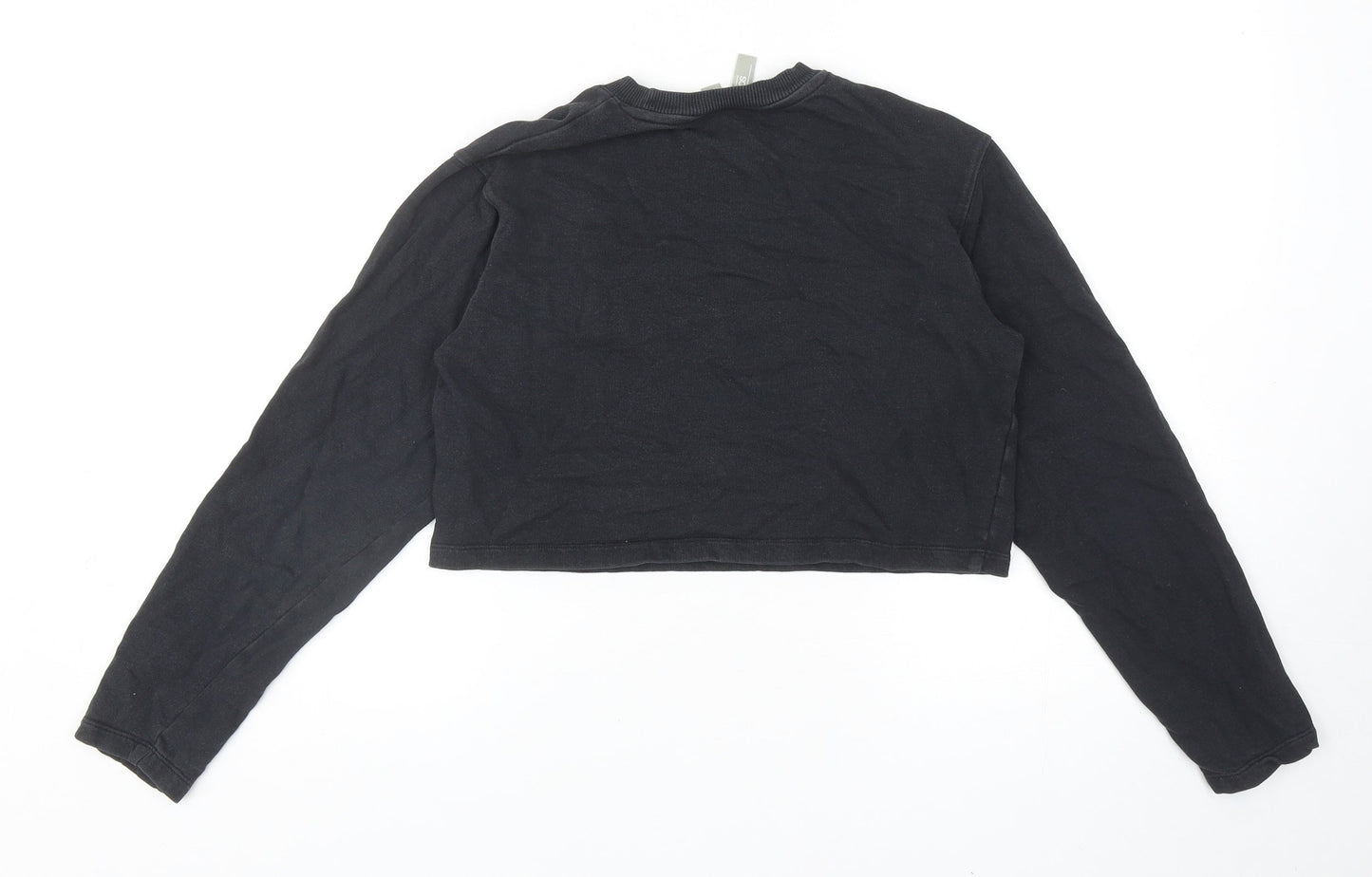 ASOS Womens Black Cotton Pullover Sweatshirt Size 4 Pullover