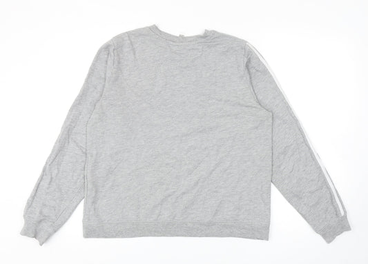 ASOS Womens Grey Cotton Pullover Sweatshirt Size 12 Pullover