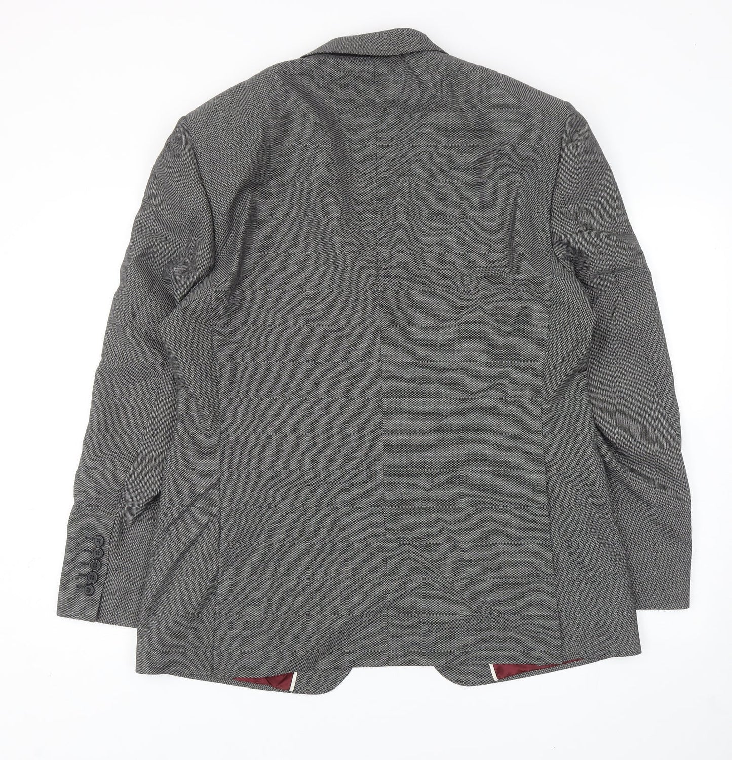 Marks and Spencer Mens Grey Viscose Jacket Blazer Size 44