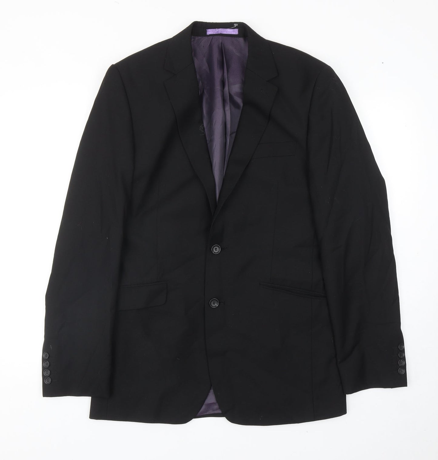 Burton Mens Black Viscose Jacket Blazer Size 38