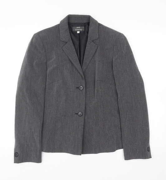 Marks and Spencer Womens Grey Viscose Jacket Suit Jacket Size 14