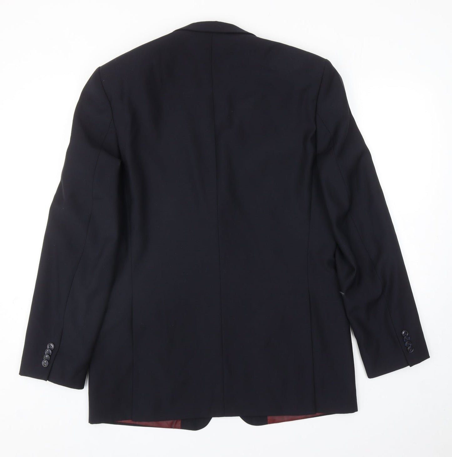 Bopohih Mens Blue Polyester Jacket Blazer Size 40