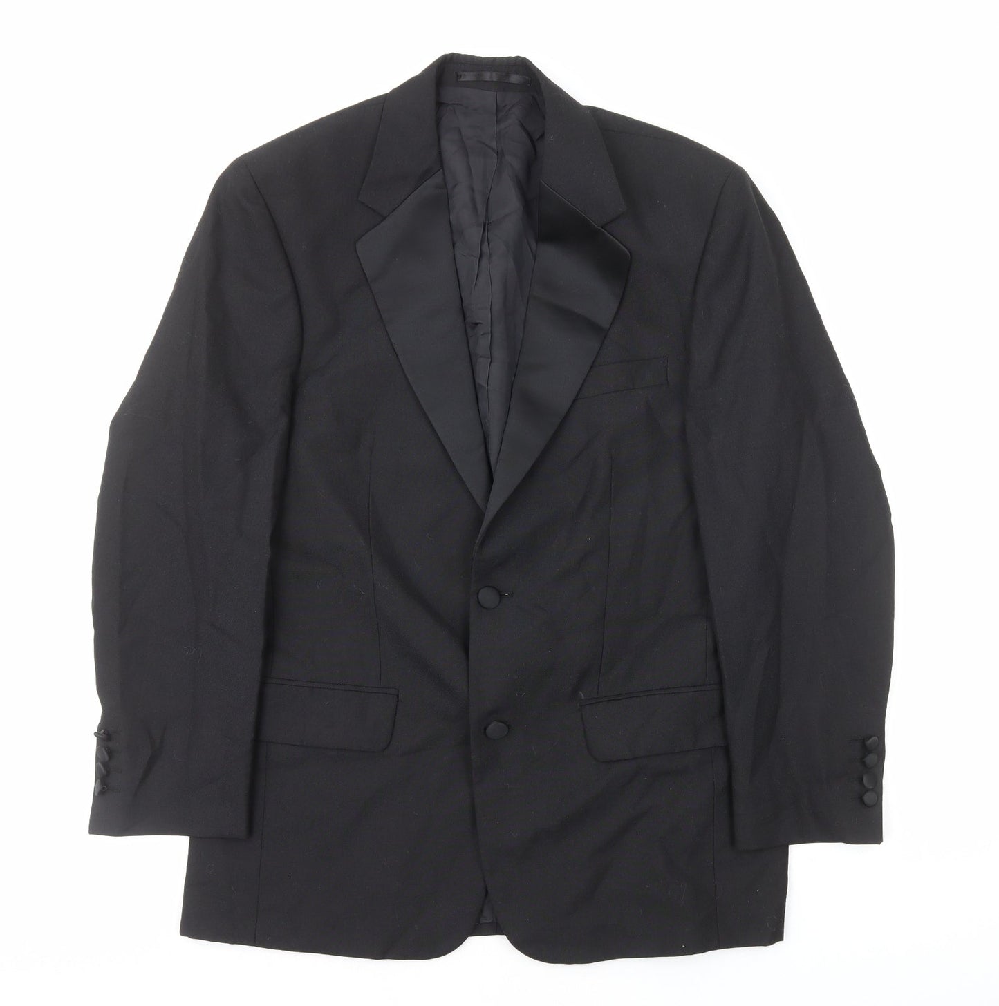 Mr Harry Mens Black Polyester Jacket Blazer Size S