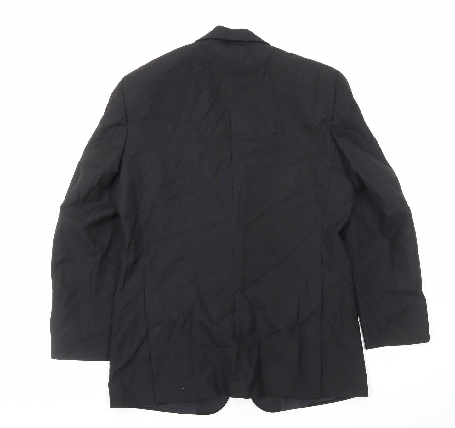 Mr Harry Mens Black Polyester Jacket Blazer Size S