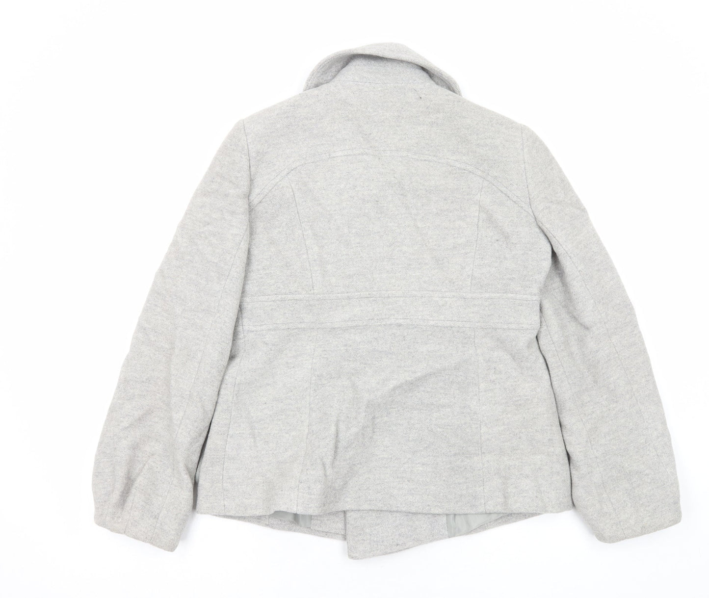 Marks and Spencer Womens Grey Jacket Size 10 Button