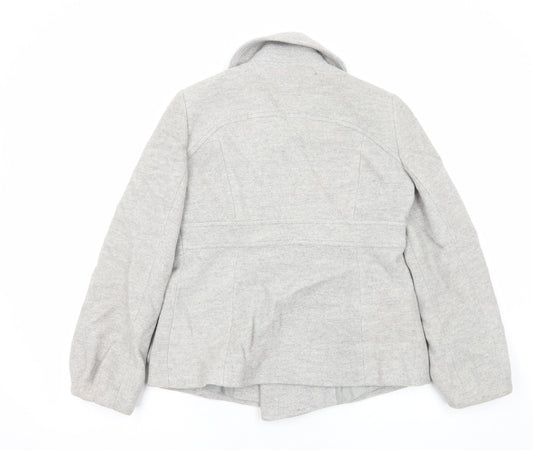 Marks and Spencer Womens Grey Jacket Size 10 Button